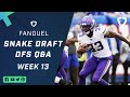 Week 13 Snake Draft: FanDuel Fantasy Q&A Live Stream!