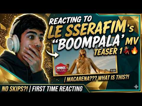 REACTING to LE SSERAFIM’s “BOOMPALA” MV TEASER 1 😱🔥 | MACARENA??? WHAT IS THIS
