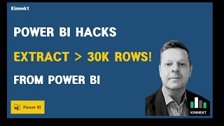 How to extract over 30000 rows from Power BI