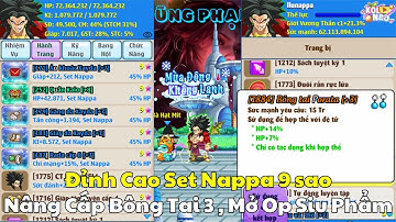 Ngọc Rồng Online - Nâng cấp bông tai , mở op cho siêu phẩm nappa full 9 sao