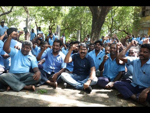 🔴 நேரலை: 21-05-2022 எம். ஆர். சி. நகர் | சென்னை பெருநகர துப்புரவு தொழிலாளர் போராட்டத்தில் சீமான்