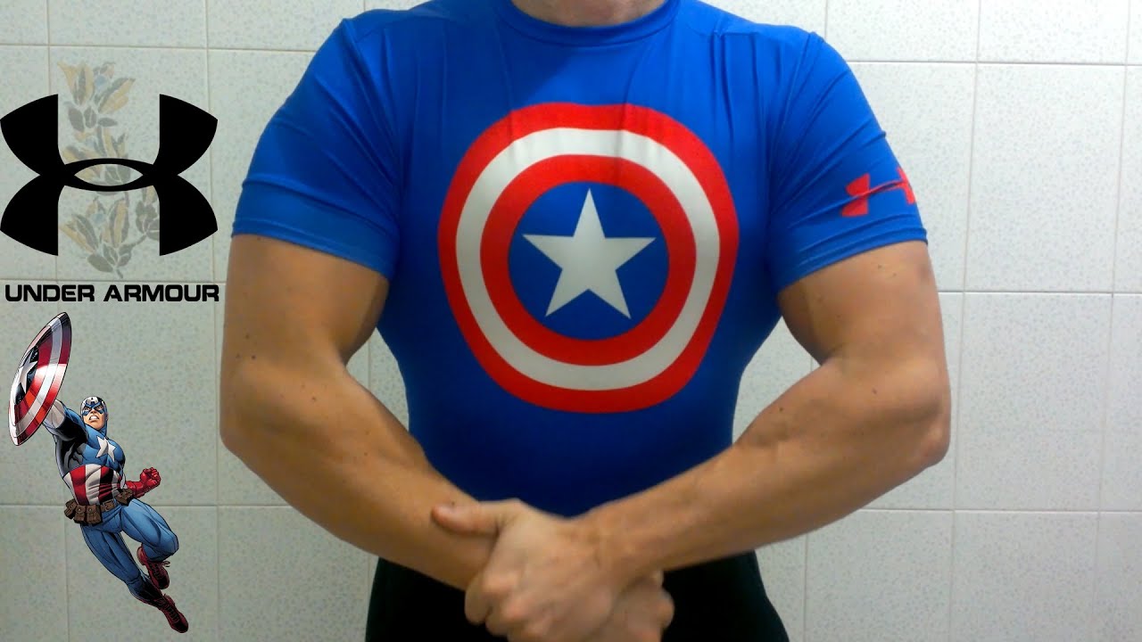 under armor captain america shirt