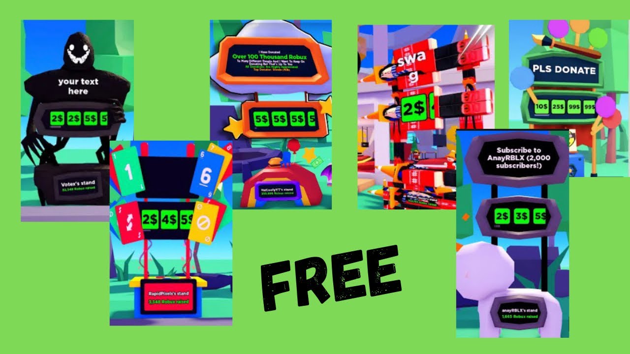 Every FREE Pls Donate Booth as Of Now YouTube Every FREE Pls Donate Booth as Of Now YouTube