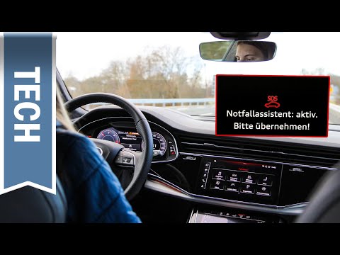 Notfallassistent im Audi Q8 im Test: (Sehr) kräftiges Eingreifen, Nothalt und eCall ausprobiert