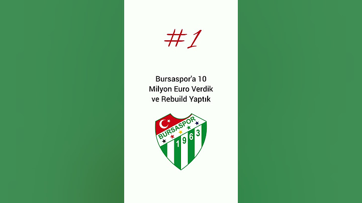 TFF 2.Lig'de Bursaspor'a 10 Milyon Euro Verdik. 1.Sezon