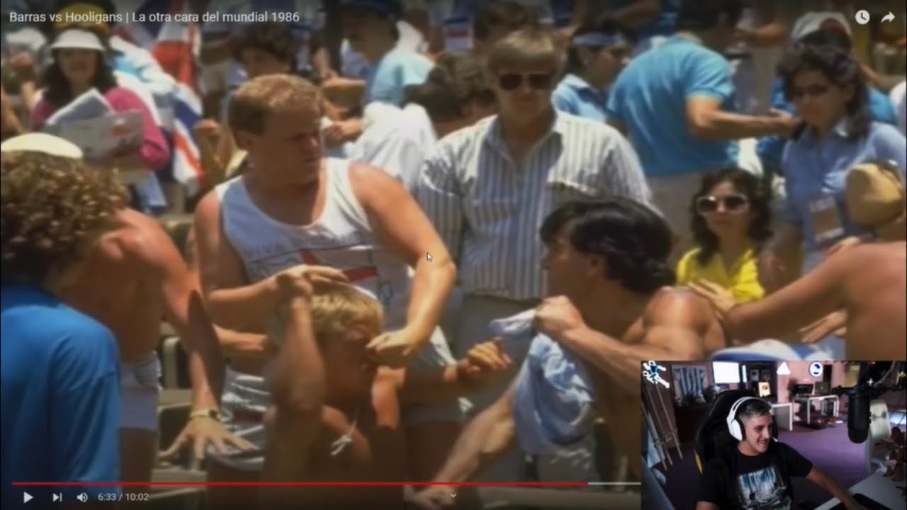 REACCIÓN A ESTO PASÓ EN EL MUNDIAL 86 (barras argentinos vs hooligans)