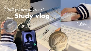 STUDY VLOG productive and chill days, study tips, notes taking, clothing haul, ramen