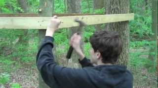 The guys make more walls and forts for airsoft. We also show how crappy our old one was.