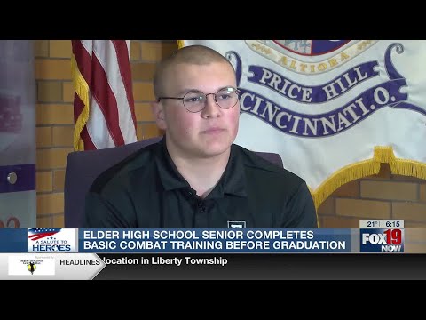 Elder High School senior completes basic combat training before graduation