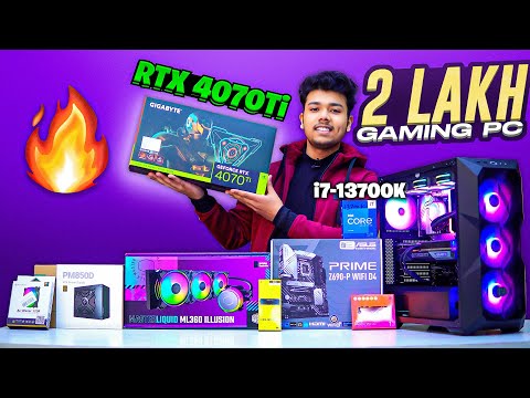 Rs 2 Lakh RTX 4070 Ti Gaming PC Build 2023 | Intel i7-13700K & Gigabyte RTX 4070 Ti Gaming OC