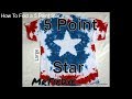 DIY How to Tie Dye a 5 Pointed Star