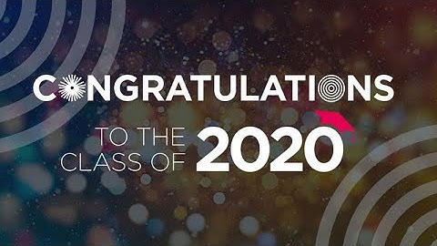 Graduation 2020 - Messages of congratulations