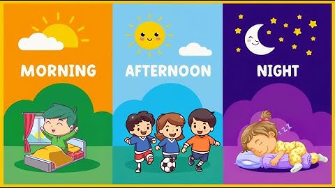 Parts of the Day Song for Kids | Morning, Afternoon, and Night! 🌞🌙 | Little Lyric