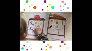 Terapie ABA | 🍎🥕🥑Generalizare fructe & legume cu draga noastră M.