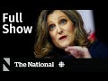 Cbc news the national  federal budget spending and tax hikes