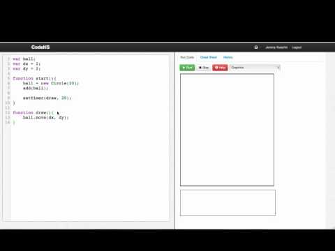 Bouncing Ball - Introduction to Computer Science in JavaScript - YouTube