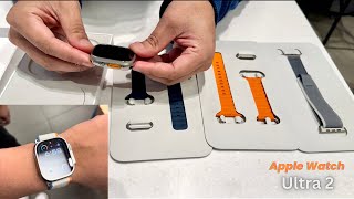 Apple Watch ultra 2 unboxing , with new bands. new features .