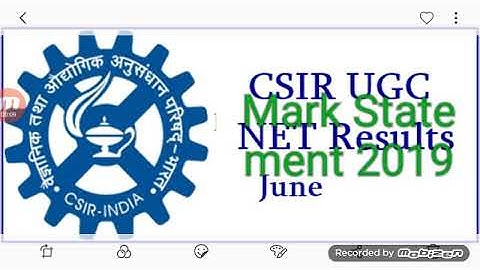 How to see the Mark statement of CSIR NET and JRF held on 16 june 2019