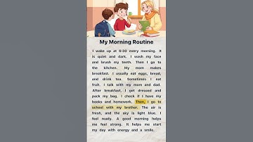 My Morning Routine | English Reading and Listening Practice #easyenglish #englishforbeginners