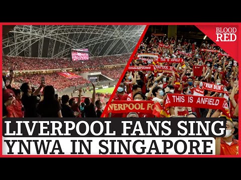 Liverpool Fans Sing You'll Never Walk Alone in Singapore after 2-0 Win against Palace | FAN FOOTAGE