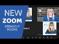 How to use ZOOM Meeting 5.3.0 New Breakout Room Features, Online Facilitation