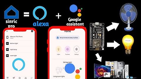 smart home automation using ALEXA and GOOGLE ASSISTANT with NODE MCU ESP8266 MODULE
