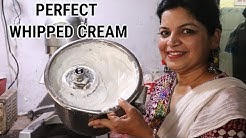 Bakery Shop: How To Make Whipped Cream Frosting | Technique of Perfect whipped Cream