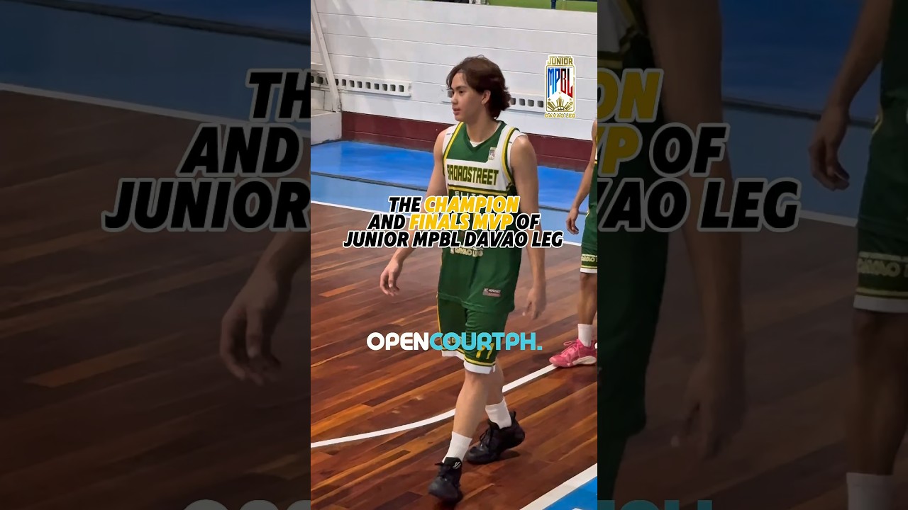 Junior MPBL Davao Leg Finals MVP KENJIE MORAL🏅🏆 