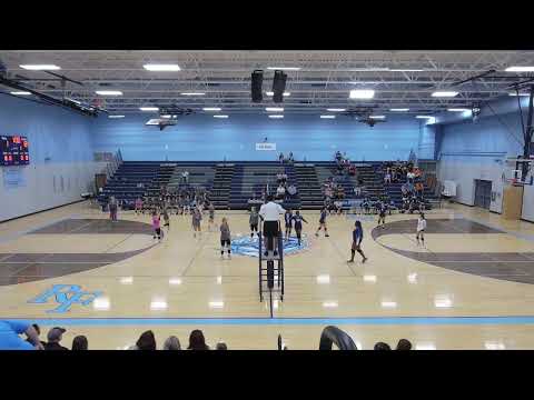 Rockvale Middle school volleyball varsity vs Rocky Fork Middle Set 1 8 15 22 W 25 9