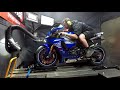 2017 Yamaha R1 Dyno With Flames :)