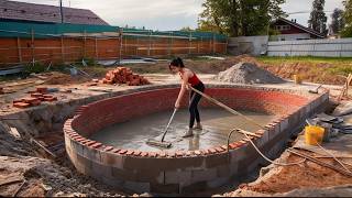 TIMELAPSE - Talented Girl Starts Digging Her Dream Fish Pond in 3 Days for Only $50