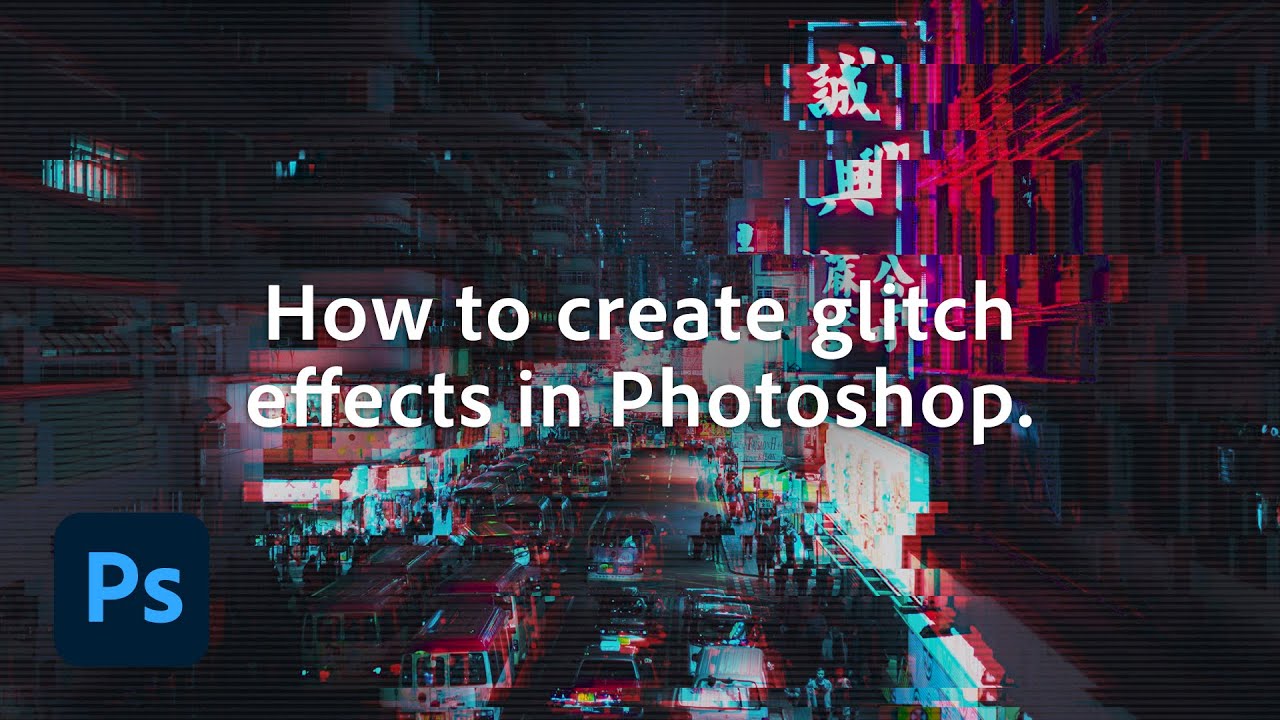 Learn how to add glitch effects to your photos