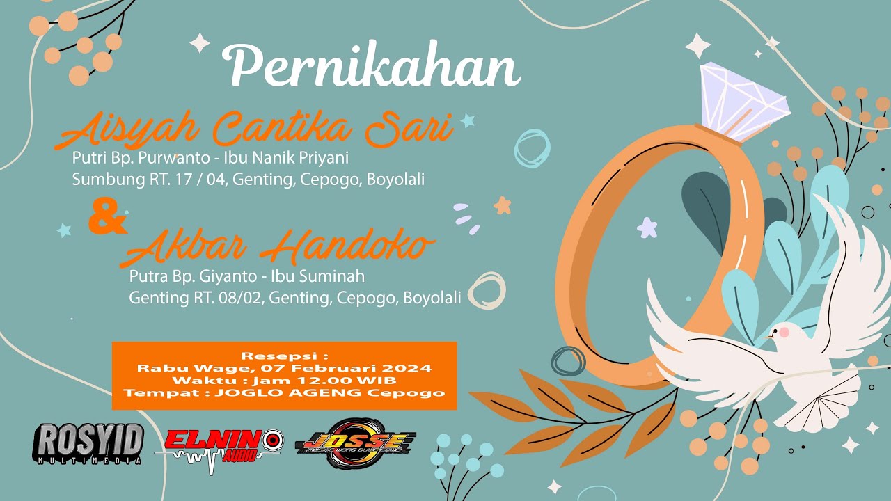 🔴LIVE CS. JOSSE MUSIK | PERNIKAHAN CANTIKA & HANDOKO | CEPOGO, 07 FEBRUARI 2024