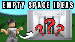 EMPTY SPACE REALISTIC build ideas for your BLOXBURG HOUSES using the NEW UPDATE ITEMS