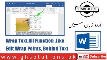 Pictures and Text Wrapping All Function Discussed || Using MS Word