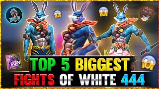 Top 5 Best Fights OF WHITE 444 🤯😵- MUST WATCH | Garena Free fire