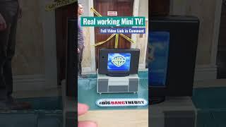 Famous Real Working Mini TV -  Basic Fun! Tiny TV Classics #shorts #christmas #tv #mini #bigbang Net Worth
