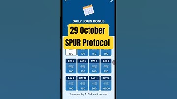 SPUR Protocol Quiz Today 29 October 🔥 Spur protocol quiz answer 🔥 SPUR Protocol daily Quiz today 🔥