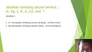 Pengukuran, besaran, satuan -