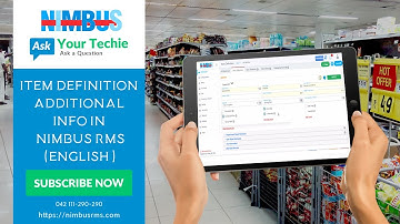 How to Add additional Item Information - Nimbus Retail Software