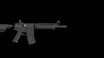 Blender v2.81a - Muzzle flash test video using alpha blend and particle systems