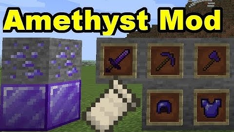 Amethyst Mod for Fabric Minecraft 1.14 Demonstration and Review
