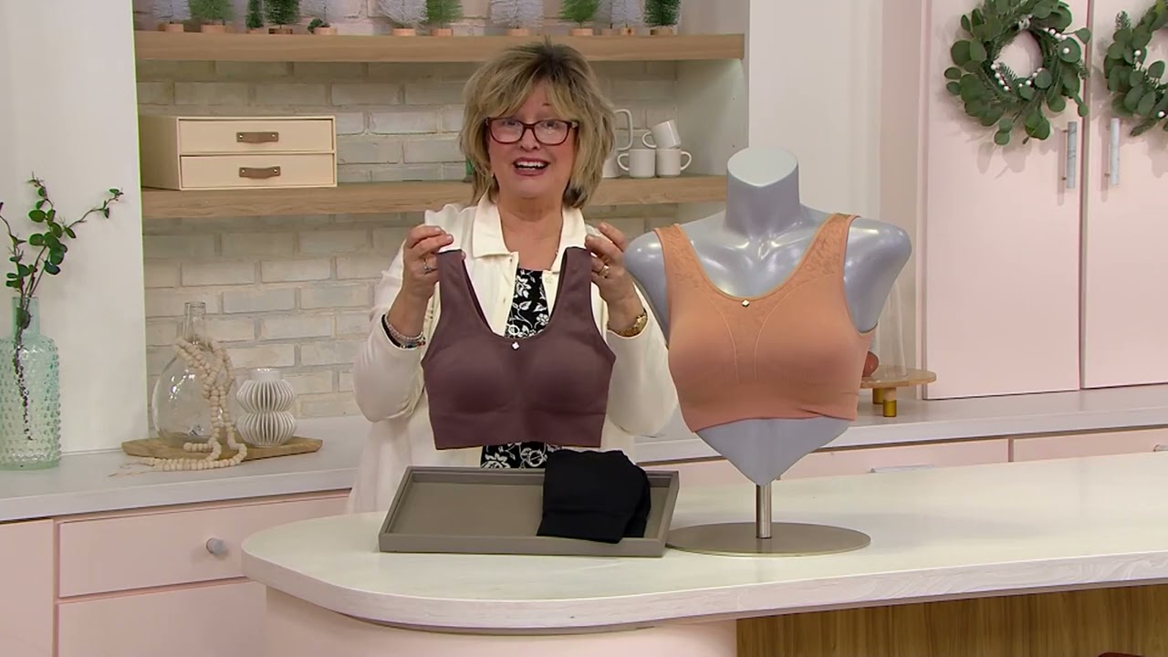 Breezies Active Comfort Seamless Wirefree Contour Bra on QVC 