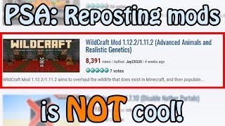 The Only Safe Place To Download A Minecraft Mod Psa Mod Reposts Are Not Cool