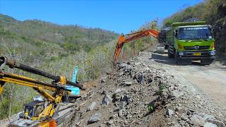 Hitachi Kobelco Excavator & Ready Mix Trucks A Powerful Road Construction Combo