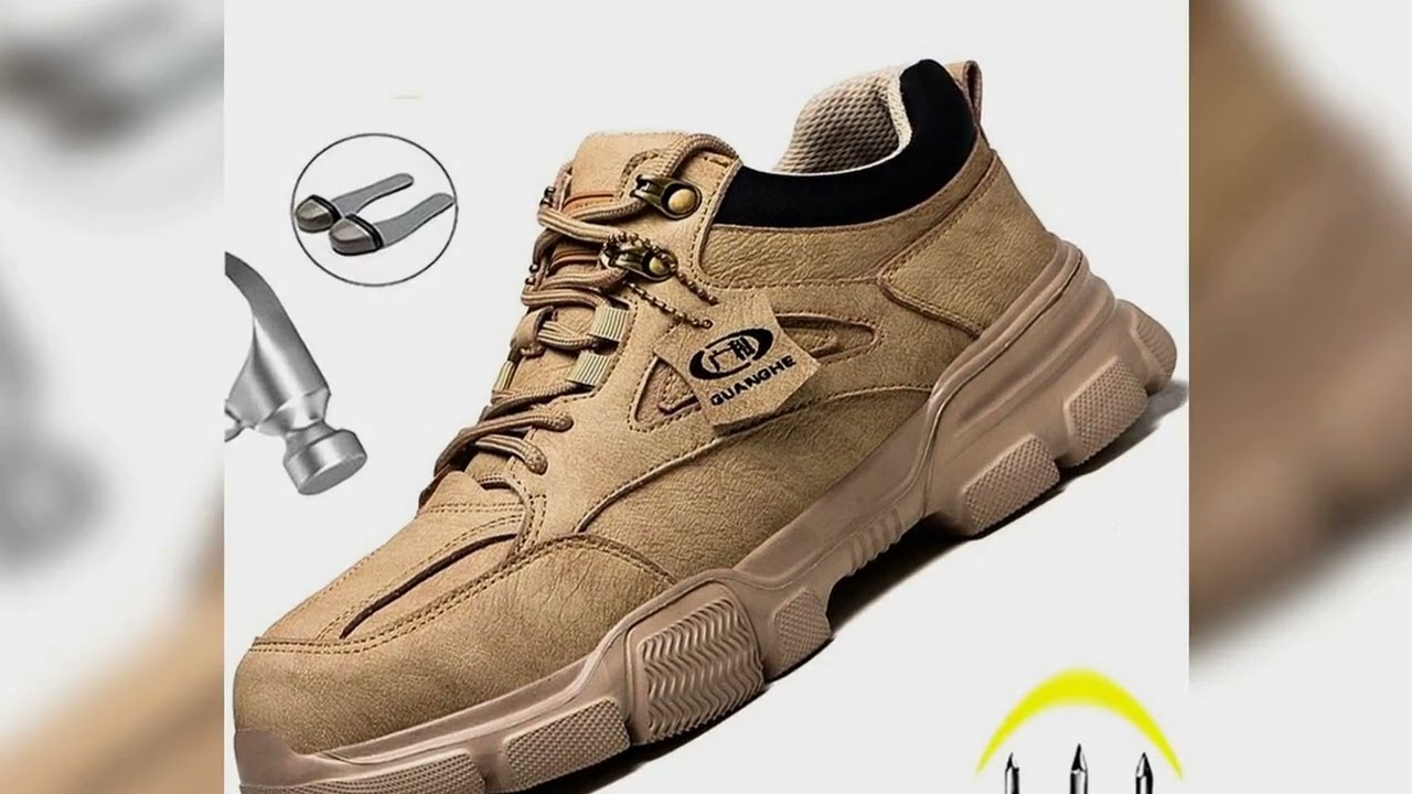 A must-have product! Male Safety Shoes Work Sneakers Indestructible Work Safety Boots Winter Shoes