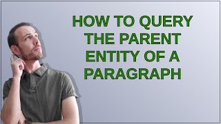 Drupal: How to query the parent entity of a paragraph Profile