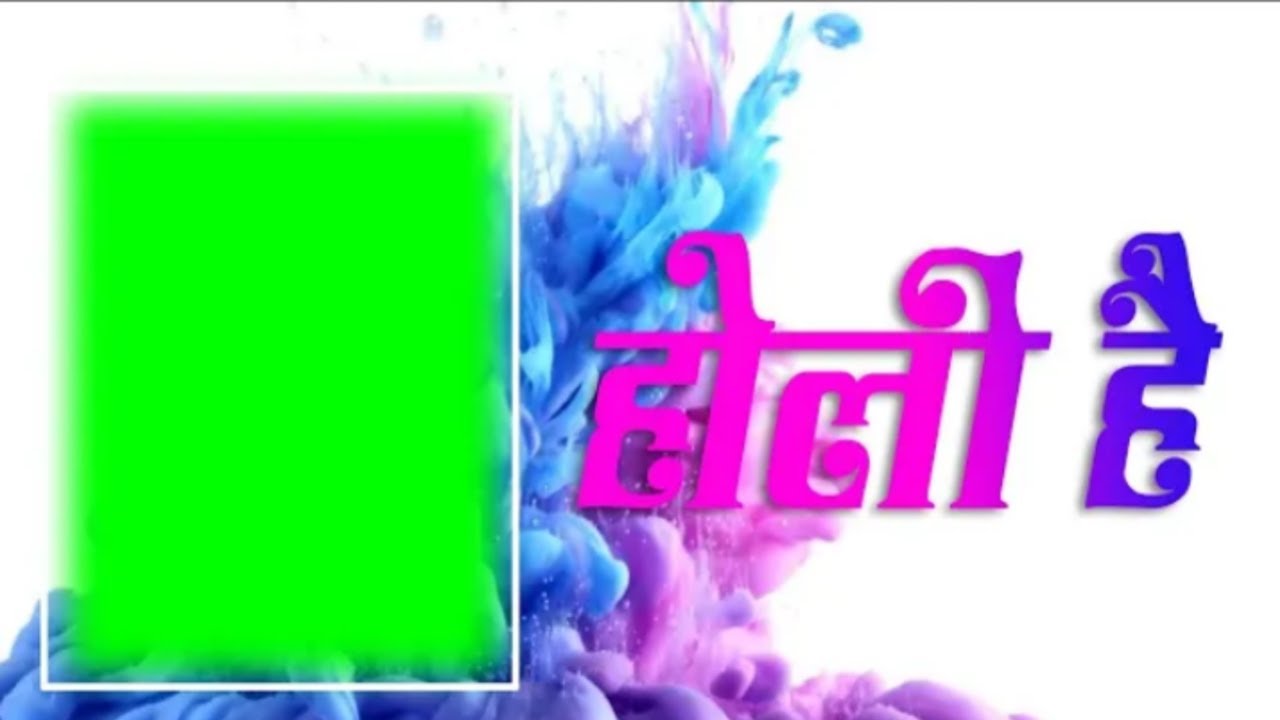 Happy holi Green Screen 