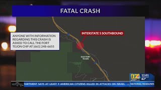 Motorcyclist dies in fatal multi-vehicle crash on SB Interstate 5: CHP
