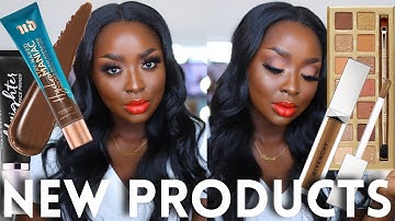 TESTING NEW HIGH END MAKEUP STEP BY STEP EYESHADOW TUTORIAL BEGINNERS NATURAL DARK SKIN| Mena Adubea